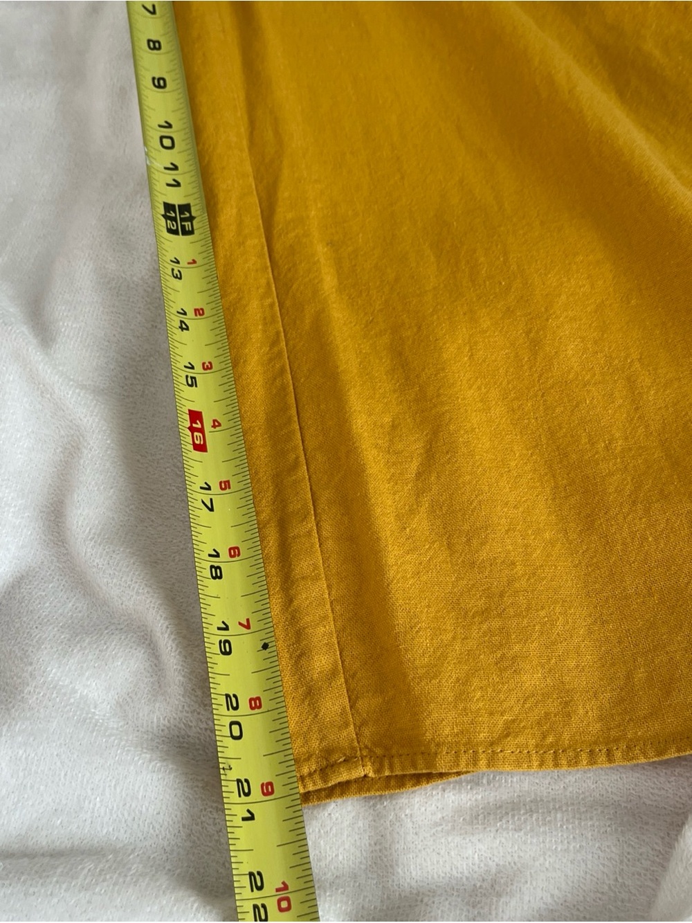 DREW by Anthropology Linen Minimalist Jumpsuit Pockets Drawstring Lrg Mustard - Picture 13 of 16